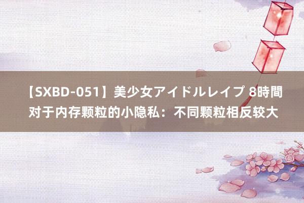 【SXBD-051】美少女アイドルレイプ 8時間 对于内存颗粒的小隐私：不同颗粒相反较大